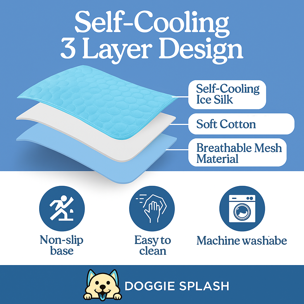 Doggie Splash™  Cooling Mat (Buy 2 Get 1 FREE+ FREE Shipping)