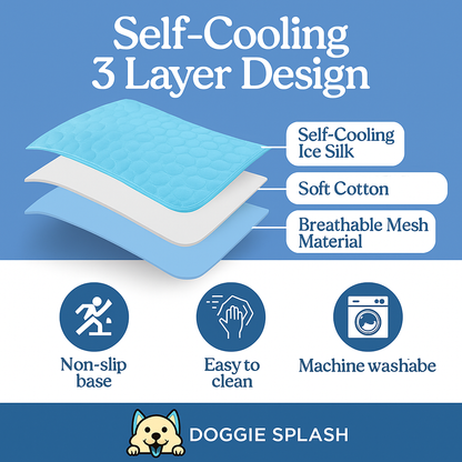 Doggie Splash™  Cooling Mat (Buy 2 Get 1 FREE+ FREE Shipping)