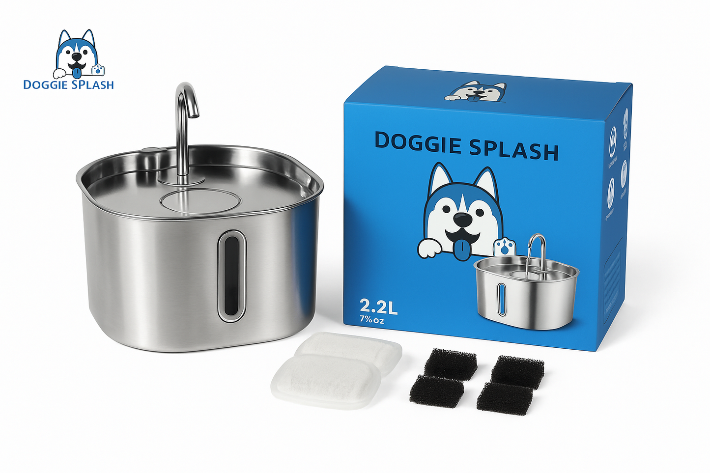 Doggie Splash™2.2L Pet Fountain
